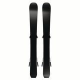 JR.LQSTBLACKXSC5GW-Pair of black skis on a white background