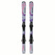 JR.LQSTCOSMICSKYSC5GW-Pair of Salomon skis with bindings on a white background