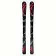 JR.QSTCOSMICSKYSC5GW-Pair of Salomon skis with bindings on a white background