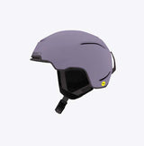 JacksonMIPS-Purple helmet with black visor on a white background
