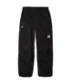 JibPant- Black pants with a small white logo on a white background