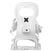 Joint-White snowboard binding on a white background