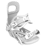 Joint-White snowboard binding on a white background