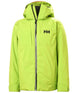 Jr.AlphaJacket-Bright green jacket with a brand logo on a white background