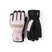 Jr.FeroxCZoneGlove-Pair of pink and black gloves on a white background