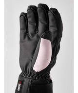 Jr.FeroxCZoneGlove-Pair of pink and black gloves on a white background