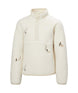 Jr.FrostyPileSweater-White jacket with decorative elements on a white background