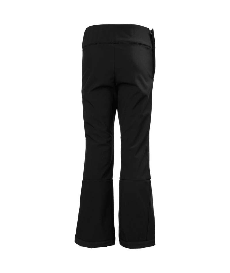 Jr.GirlNoraSoftshellPant-Black pants on a white background