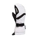 Jr.X-OverMitt- White and black mitt on a white background