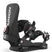 Juliet-Black snowboard binding with 'Union' branding on a white background