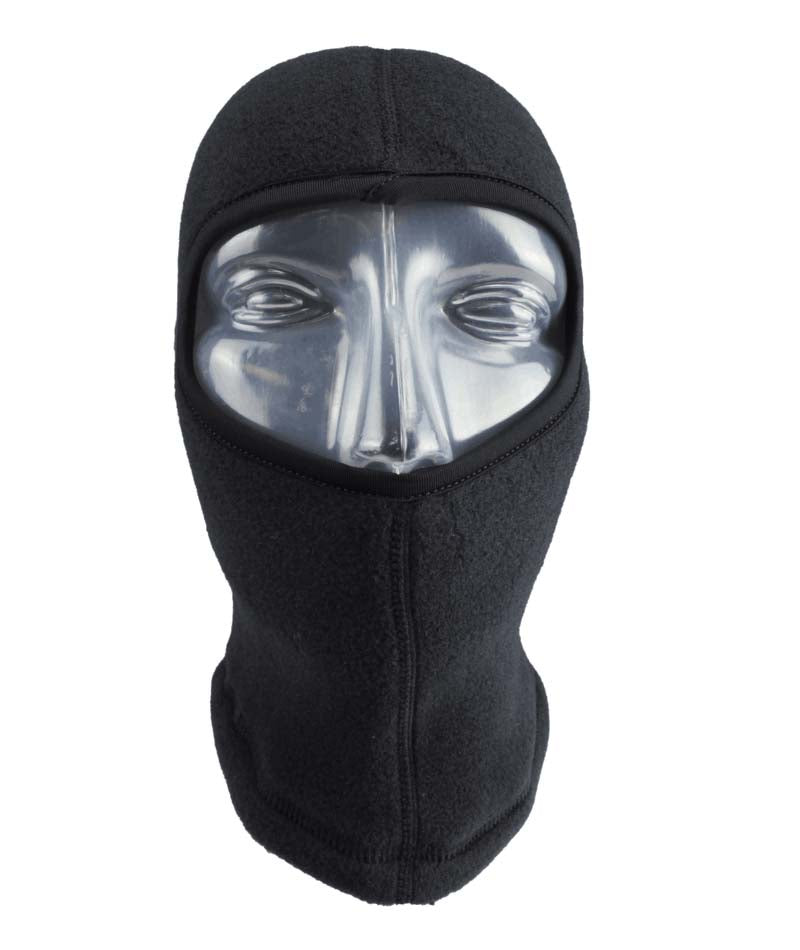 JuniorBalaclava- Black balaclava shown on a white background
