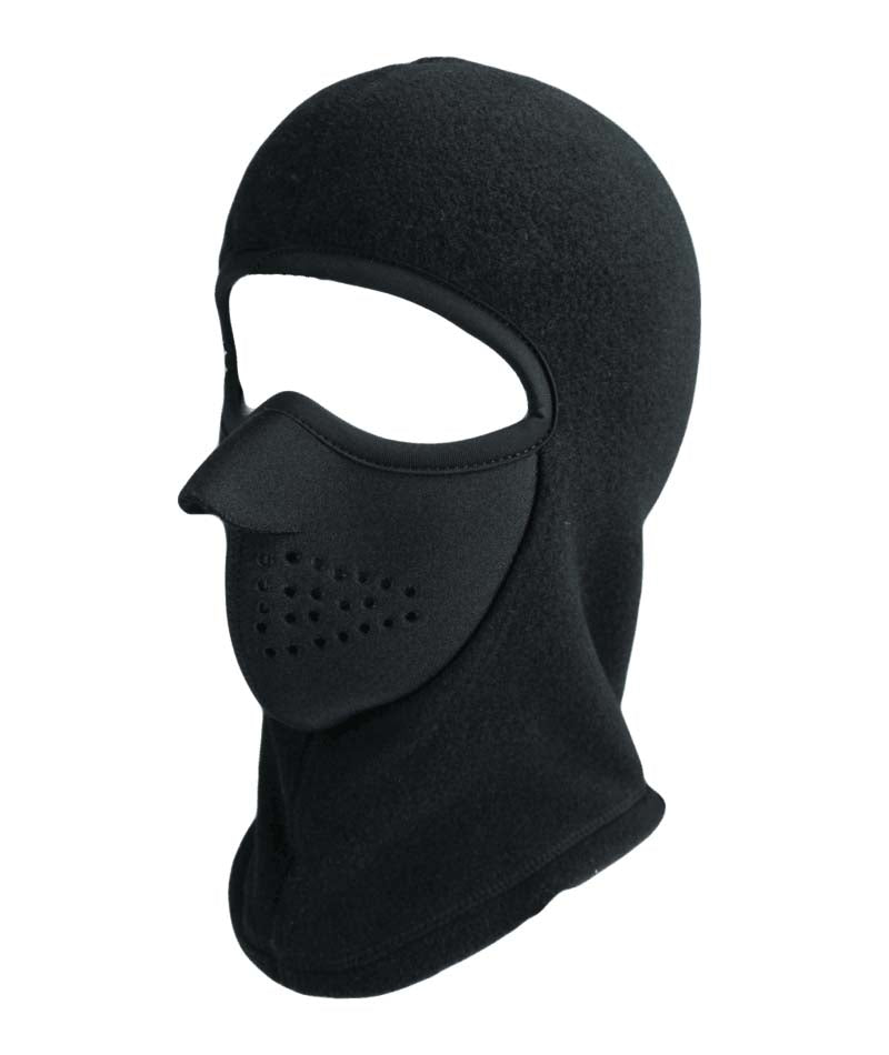 JuniorComboClava- Black balaclava shown on a white background