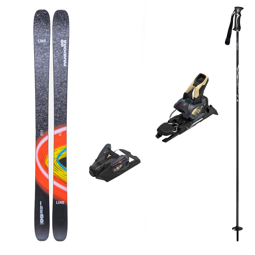 Line Pandora 99 with Atomic Strive 12 Adult Ski Package 2026