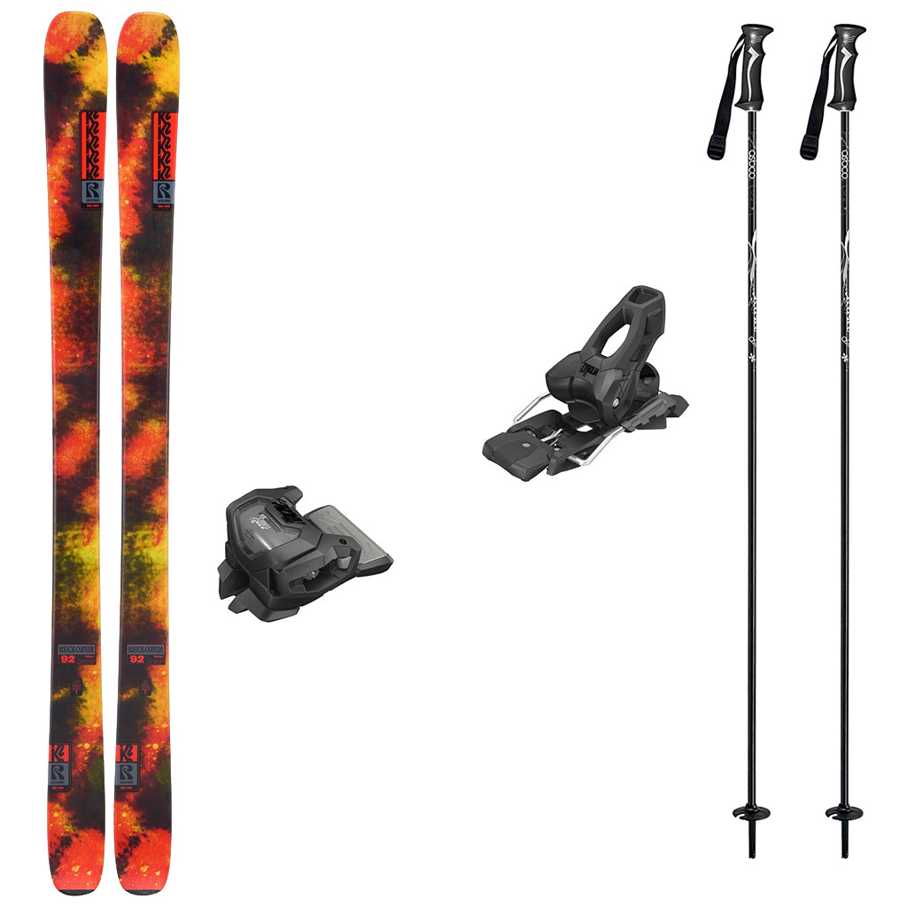 K2 Reckoner 92 Skis with Tyrolia Attack 11 Bindings Mens Ski Package 2027