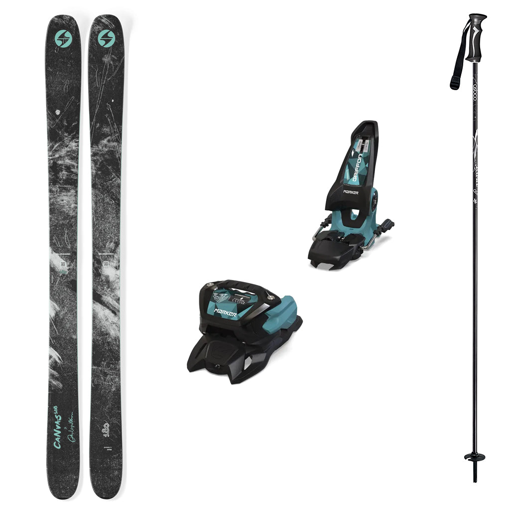 Blizzard Canvas 108 with Marker Griffon 13 Mens Ski Package 2027
