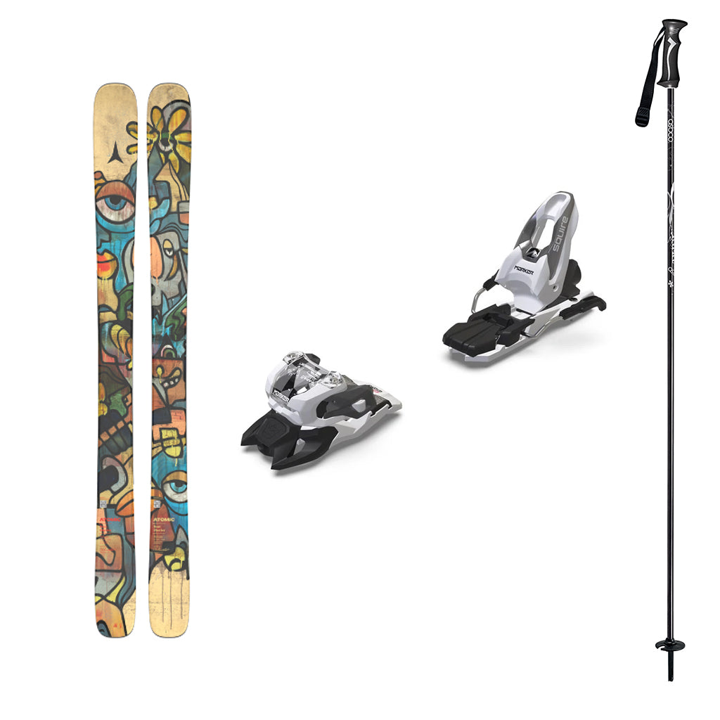 Atomic Bent Chetler Mini with Marker Squire 10 Kids Ski Package 2026