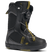 LilMiniSBBoot-A single K2 Lil Mini Youth Snowboard Boot for kids, featuring a black and gold color scheme with BOA lacing system.