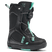 Lil Kat-A single K2 Lil Kat Youth Snowboard Boot for the 2027 model year, predominantly black in color with green accents, featuring a BOA dial, and designed for kids.