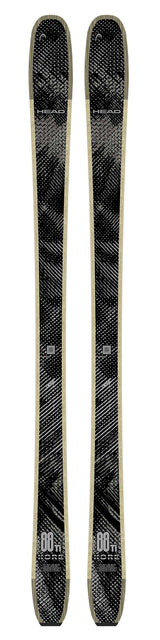 KORE88Ti- Two skis with bindings on a white background