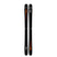 OmenTeam- A pair of K2 Omen Team men's skis for the year 2026, predominantly black in color with orange and white detailing.