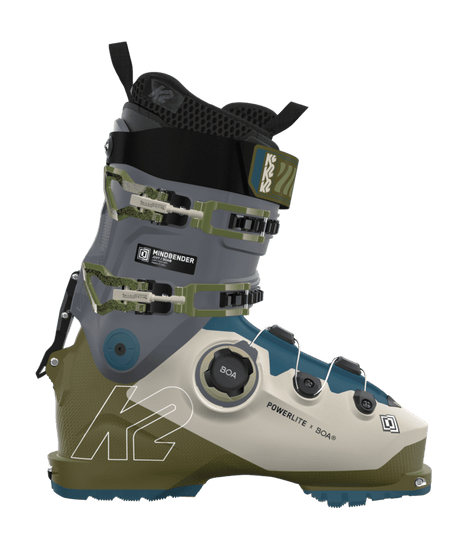 Mindbender Juvy BOA-Ski boot with K2 branding on a transparent background