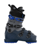 Reverb-Gray and blue ski boot with visible branding on a transparent background