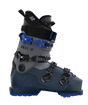 Reverb-Gray and blue ski boot with visible branding on a transparent background
