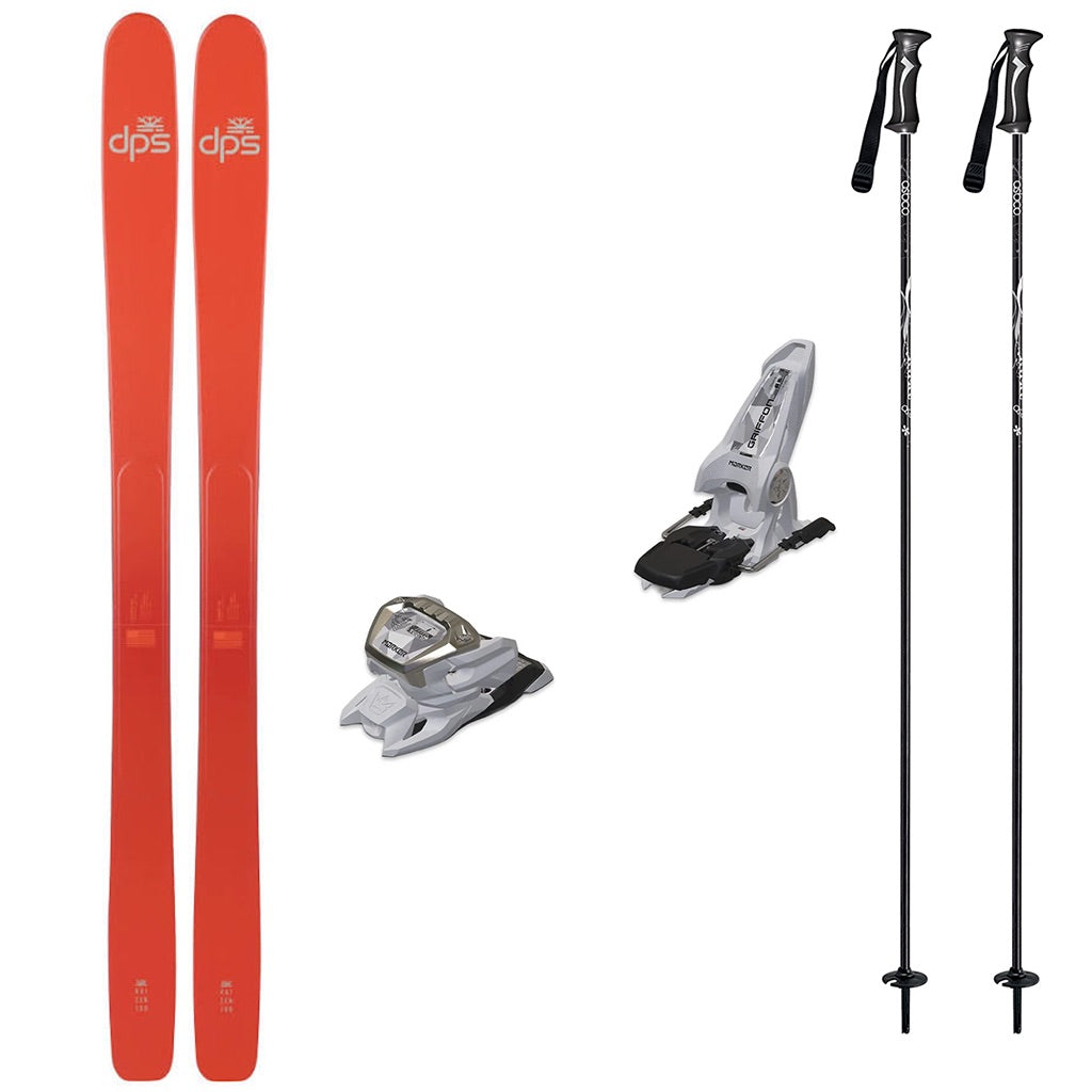 DPS Kaizen 100 Mens Skis 2027 with Griffon 13 Bindings Ski Package