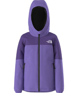 KidsFreedomInsulatedJacket-Purple jacket with a hood on a white background