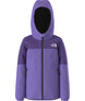 KidsFreedomInsulatedJacket-Purple jacket with a hood on a white background