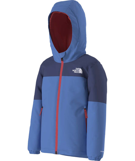 KidsFreedomInsulatedJacket-Blue jacket with a hood on a white