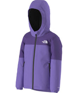 KidsFreedomInsulatedJacket-Purple jacket with a hood on a white background