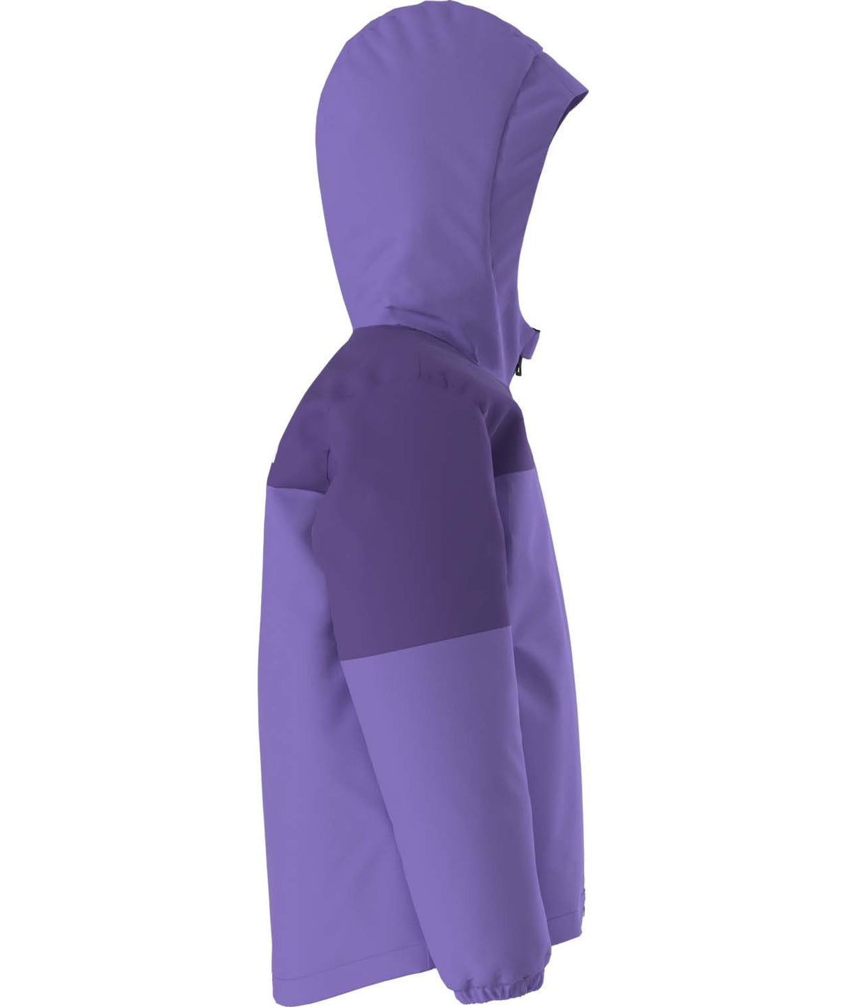 KidsFreedomInsulatedJacket-Purple jacket with a hood on a white background