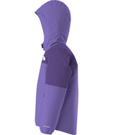 KidsFreedomInsulatedJacket-Purple jacket with a hood on a white background