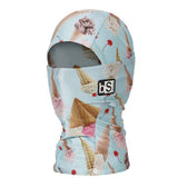 KidsHood-Balaclava with ice cream cone pattern on a white background