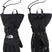 KidsMontanaGlove- Black gloves with white North Face logo on white background