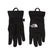 KidsSierraEtip-Black gloves with The North Face logo on a white background