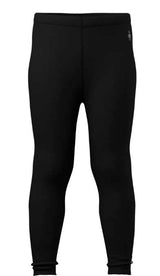 Kids_ClassicThermalMerinoBaseLayerBottom-Black leggings on a white background