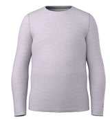 Kids_ClassicThermalMerinoBaseLayerCrew-Light purple long-sleeve shirt on a white background