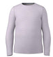 Kids_ClassicThermalMerinoBaseLayerCrew-Light purple long-sleeve shirt on a white background