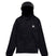 Kids_CrownWeatherproofPulloverFleece-Black hoodie with a logo on a white background