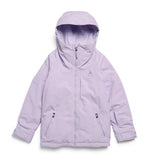 Kids_HillslopeJacket-Light purple jacket with a hood on a white background