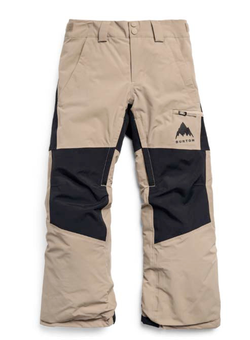Kids_Skylar2LPants-Beige and black pants on a white background