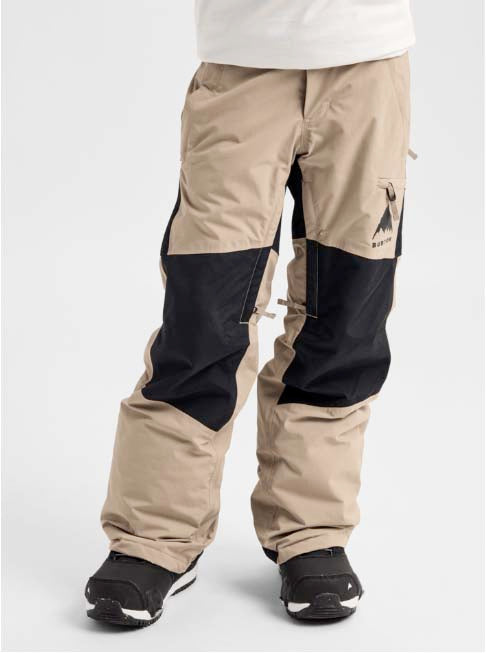 Kids_Skylar2LPants-Beige and black pants on a white background