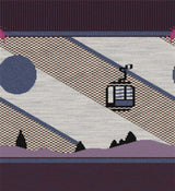 KWintersportFullCushionGondolaGamesOTCSocks-Ski lift on a mountain with geometric patterns