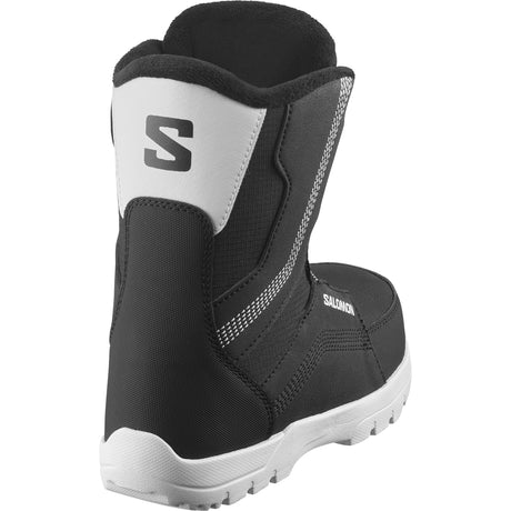 WhipstarBOA-Black Salomon snowboard boot on a white background