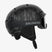 Player Junior Helmet and Goggle Combo- Black helmet and goggles with 'Salomon' branding on a white background