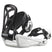 Goodtime-A Salomon Goodtime snowboard binding for kids, featuring a white baseplate with black details and branding, designed for lightweight and easy use.