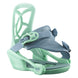 Goodtime- A Salomon Goodtime snowboard binding for kids, featuring a white baseplate with black details and branding, designed for lightweight and easy use.