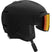 Osmo Sigma- A black Salomon Osmo Sigma Helmet with an attached visor, designed for adults.